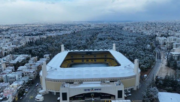 Ντύθηκε στα «λευκά» η «Αγιά Σοφιά – OPAP Arena» (vid)
