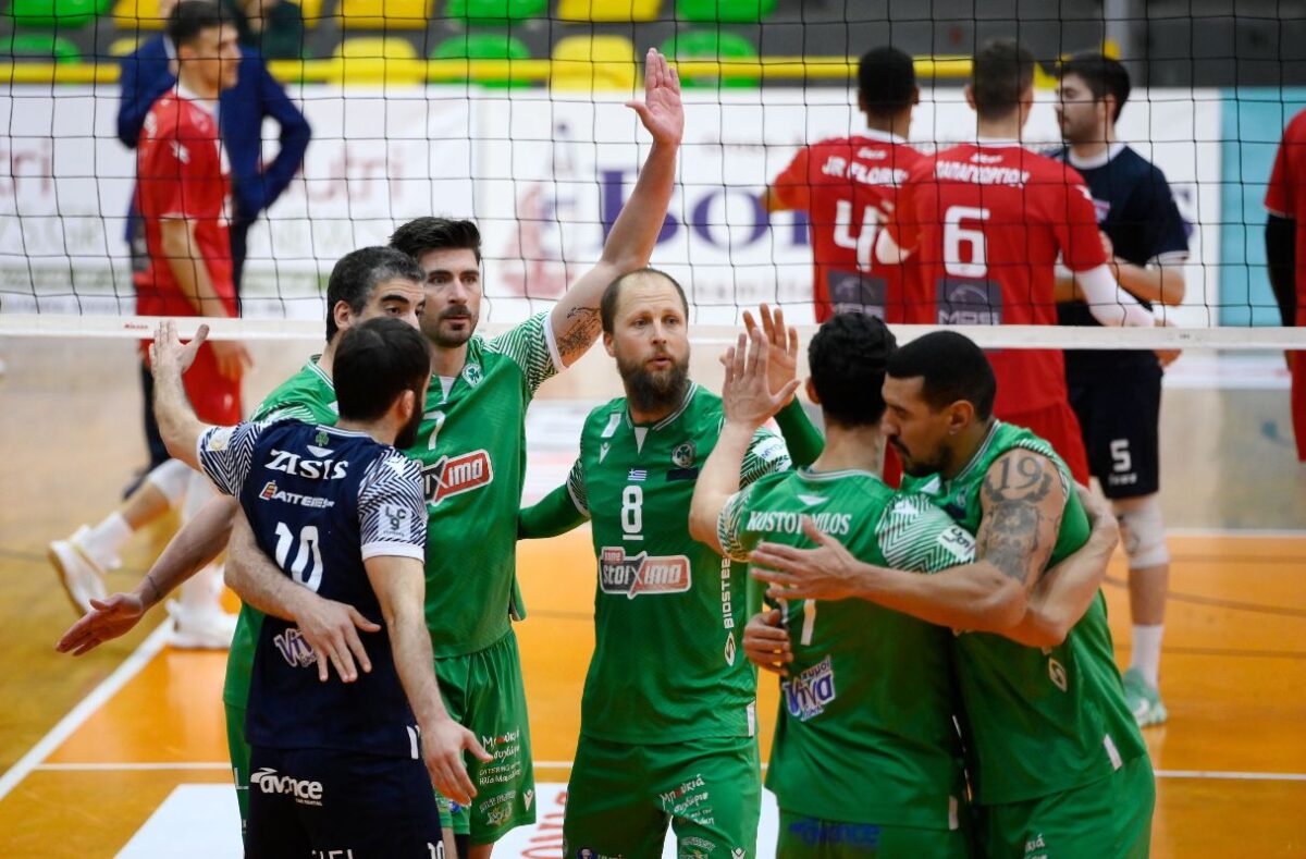 Ζορίστηκε μόνο στο πρώτο σετ ο Παναθηναϊκός