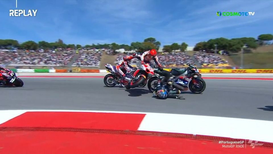 Τρομακτική σύγκρουση Μάρκεθ – Ολιβέιρα στο Πορτογαλικό Grand Prix (vid)
