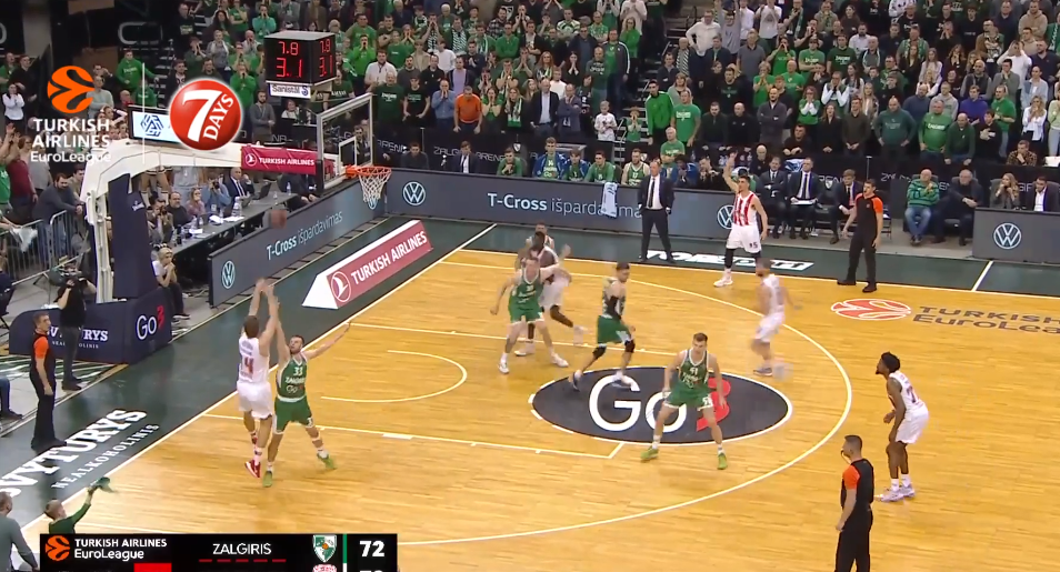 Η σουτάρα του Βεζένκοφ που χάρισε το διπλό στον Ολυμπιακό στο Κάουνας (vid)