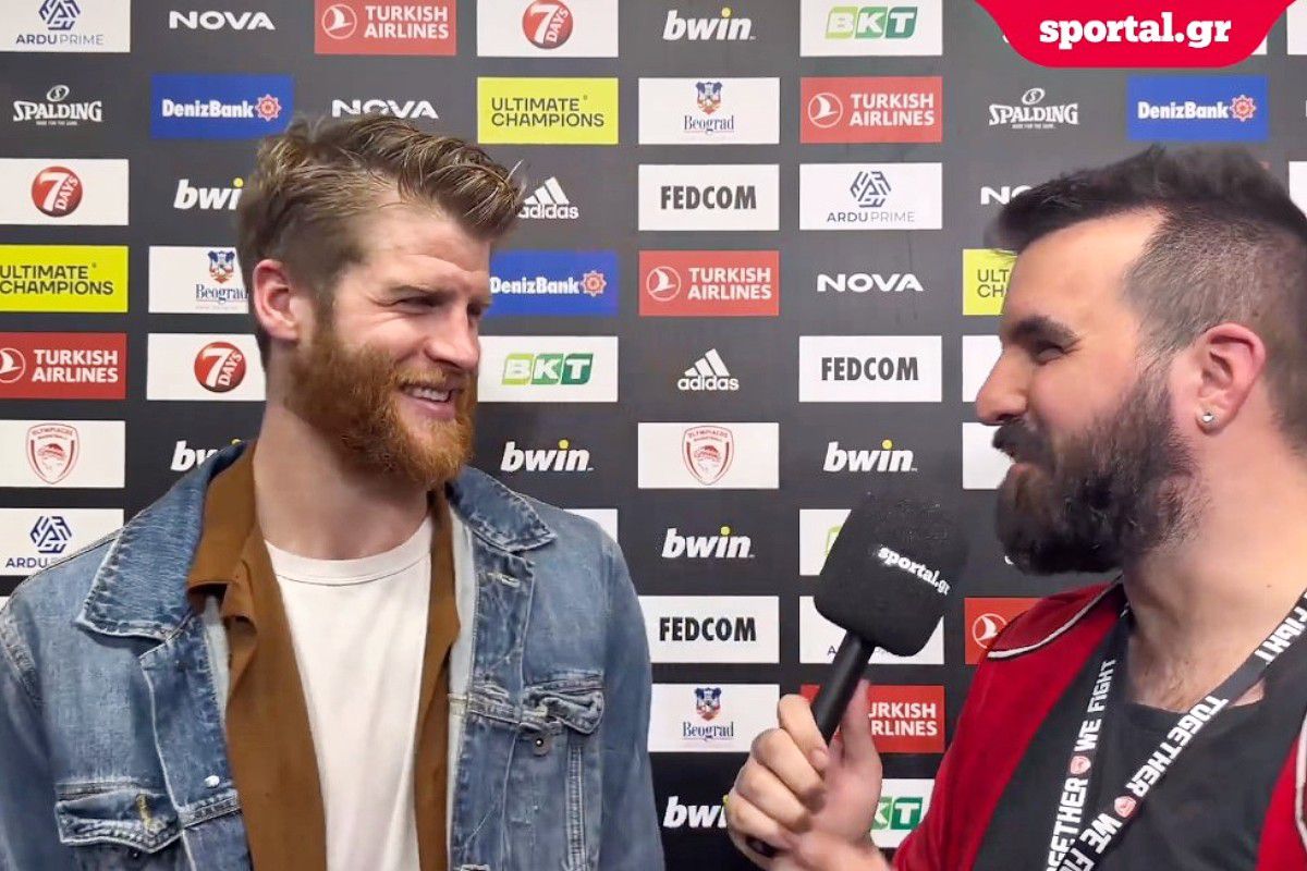 Ουόκαπ στο Sportal: «Θα μιλήσουμε για το μούσι μου όταν κατακτήσουμε την Euroleague» (vid)
