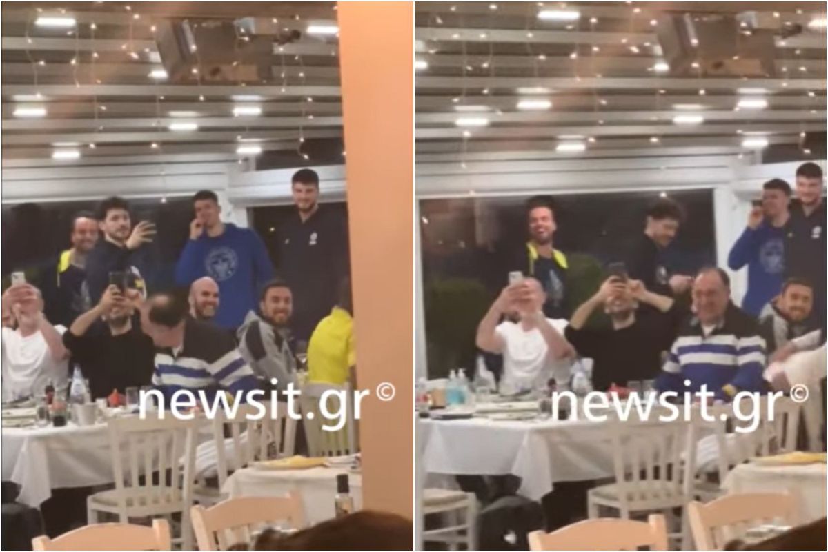 Σε ελληνική ταβέρνα η αποστολή της Φενέρ – Διασκέδασε σπάζοντας πιάτα (vid)