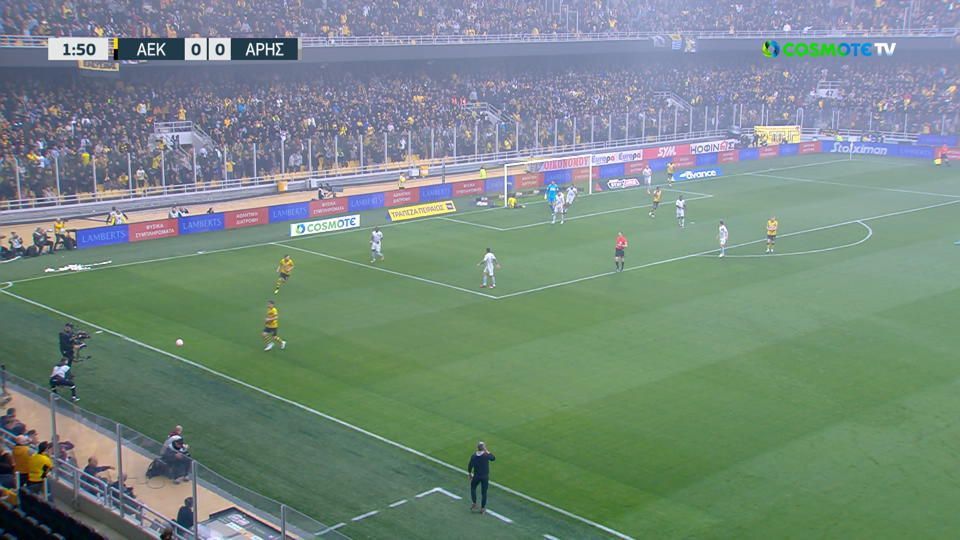 Άγγιξε το 1-0 ο Αραούχο, εκπληκτική απόκρουση του Κουέστα – Απείλησε για τον Άρη ο Καμάτσο (vid)