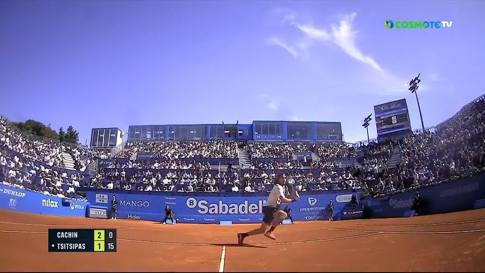 Άψογος στο φιλέ ο Τσιτσιπάς: Το φανταστικό βολέ κόντρα στον Κατσίν