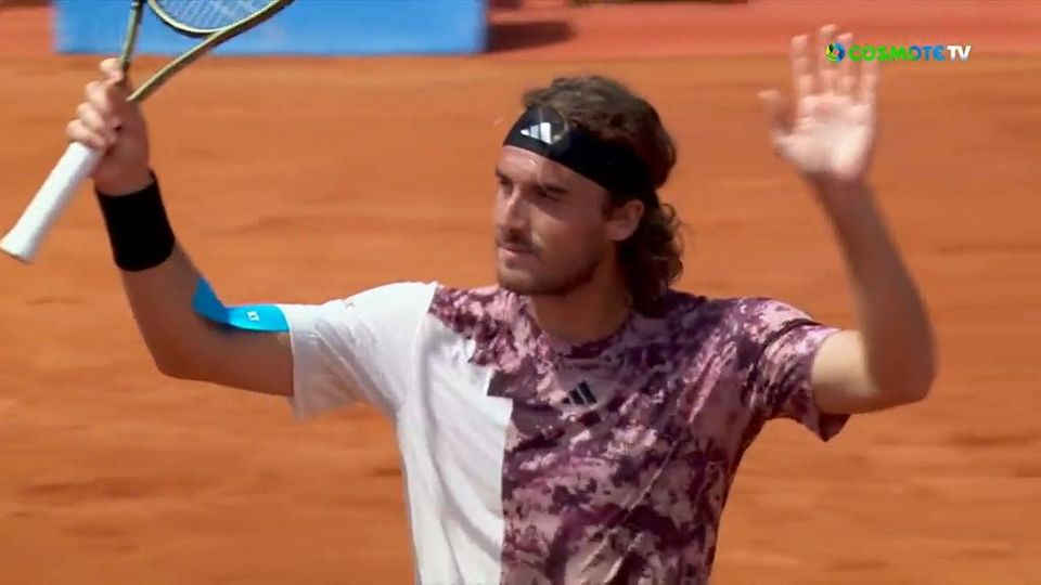 Ο Τσιτσιπάς έκλεισε με φανταστικό τρόπο το ματς με τον Ντε Μινόρ