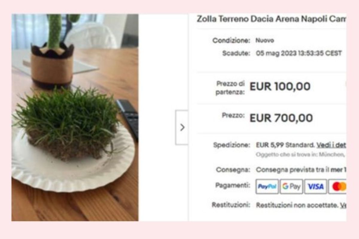 Οπαδός της Νάπολι πουλάει κομμάτι χόρτου από το γήπεδο της Ουντινέζε στο ebay για… 700 ευρώ (pic)