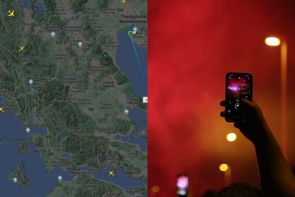 «Έριξαν» το flightradar οι φίλοι της ΑΕΚ – Περισσότεροι από 4.000 άνθρωποι παρακολουθούσαν την πτήση από Θεσσαλονίκη