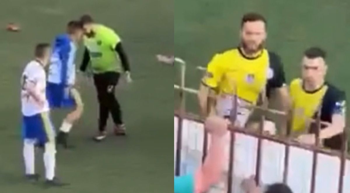 Τρομερό ξύλο σε ματς Β’ Πειραιά – Παίκτης ανέβηκε στα κάγκελα να πιάσει οπαδό (vid)
