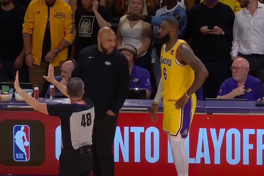 H αλλαγή του ΛεΜπρόν για μία… ανάσα, κυριολεκτικά! (vid)