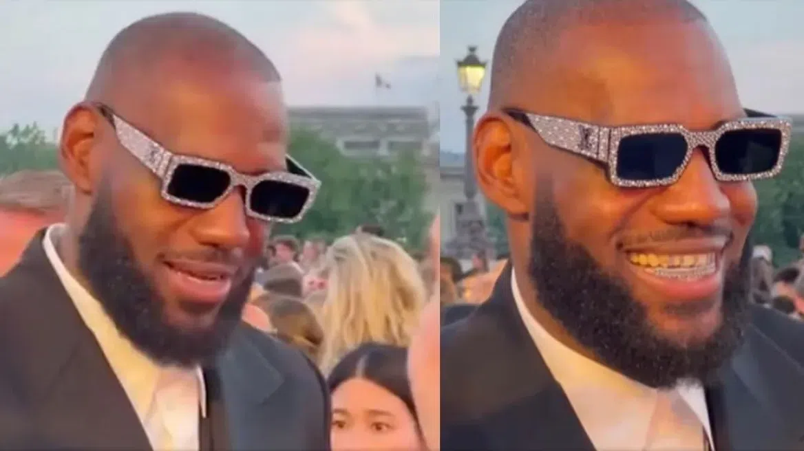 Ο ΛεΜπρόν Τζέιμς έκανε… πάταγο με τη νέα του εμφάνιση στο Παρίσι (pic)