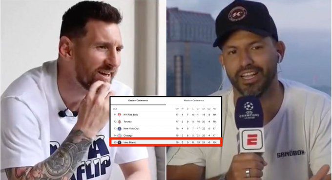 Η πρώτη αντίδραση του Μέσι όταν είδε την Ίντερ Μαϊάμι να είναι στην τελευταία θέση στο MLS