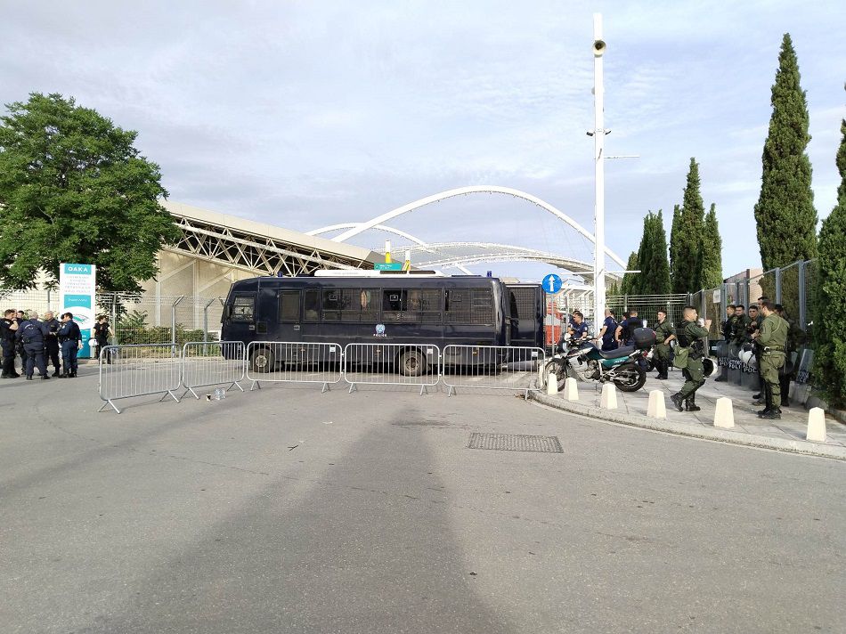 Αυξημένα μέτρα ασφαλείας και πολλαπλά σημεία ελέγχου στο ΟΑΚΑ (pics)