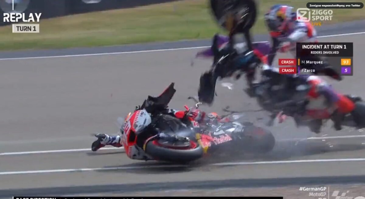 Τρομακτικό ατύχημα στο Moto GP – Κόπηκε στα δύο η μοτοσικλέτα! (vid)