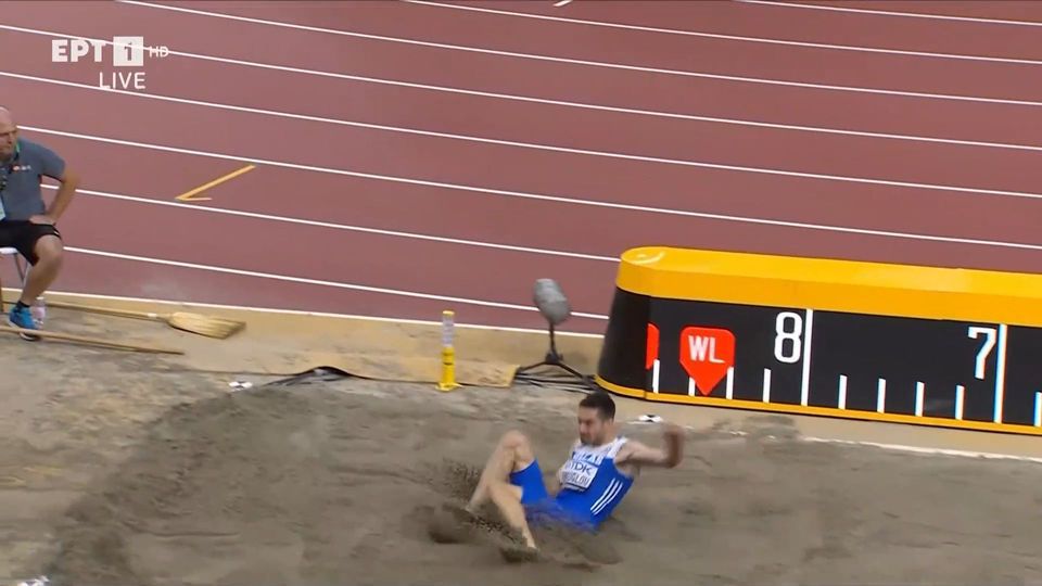 Παραμένει δεύτερος για ΕΝΑ εκατοστό ο Τεντόγλου – Στα 8,39μ. το τρίτο άλμα του (vid)