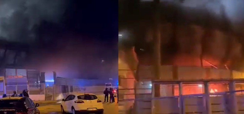 Στην Ιταλία οι οπαδοί της Φότζια έκαψαν το γήπεδο αντίπαλης ομάδας μετά από ήττα (vids)