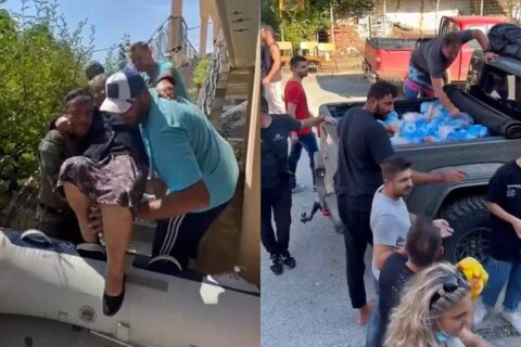 Σε βάρκα ο Μπουρούσης, συμμετέχει σε επιχειρήσεις με την Z-MAK στις πληγείσες περιοχές! (vid)