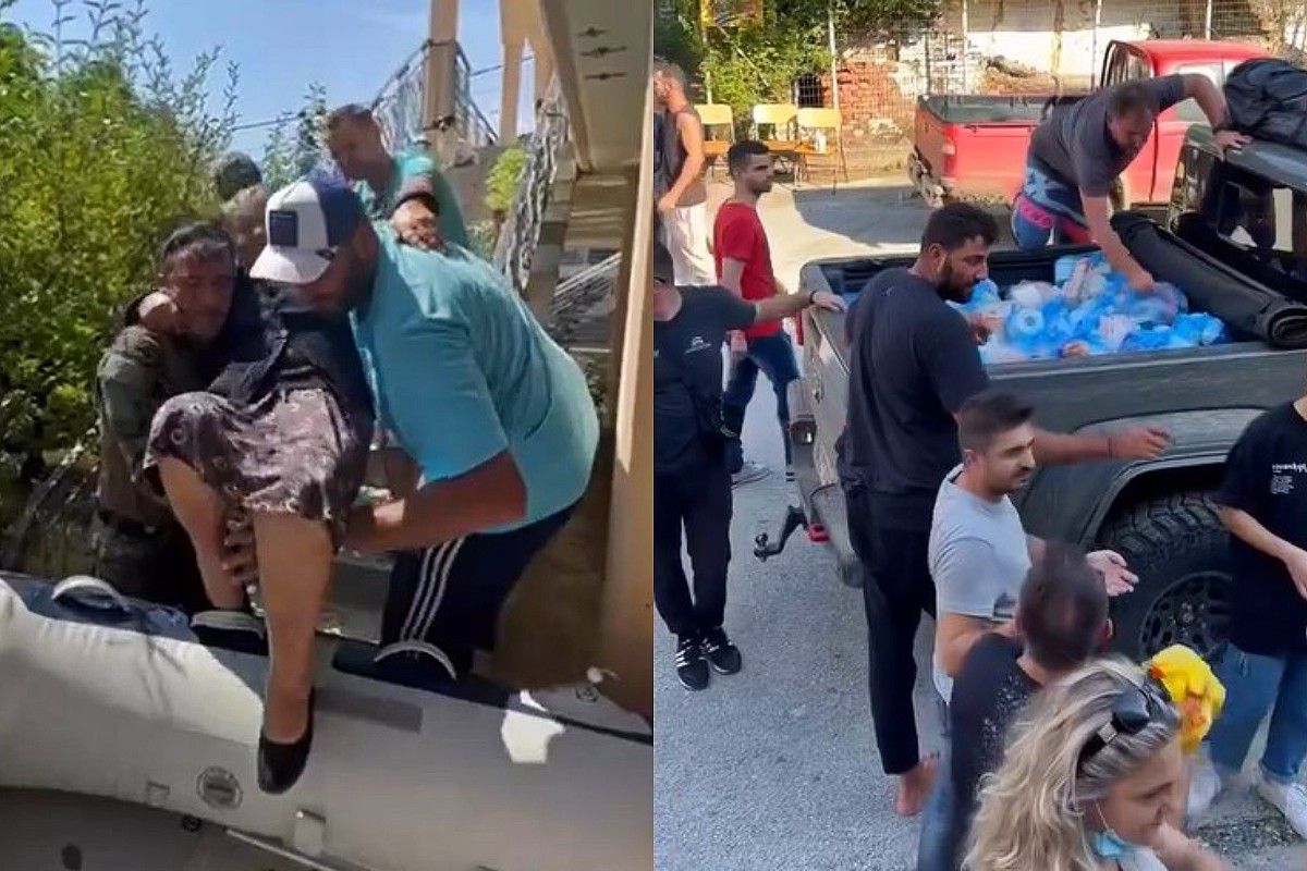 Σε βάρκα ο Μπουρούσης, συμμετέχει σε επιχειρήσεις με την Z-MAK στις πληγείσες περιοχές! (vid)