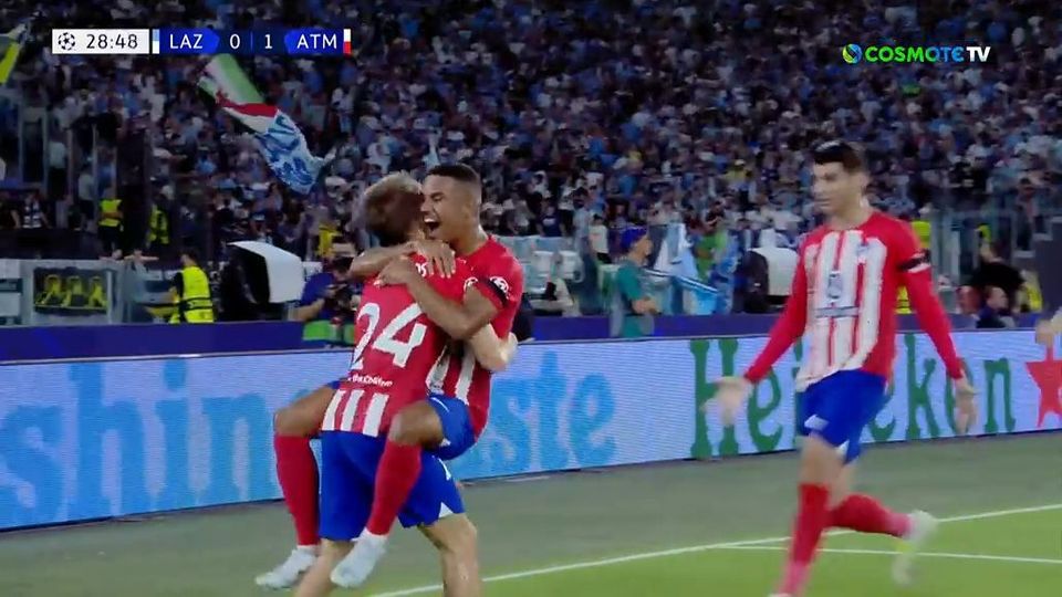 Με δόση τύχης η Ατλέτικο άνοιξε το σκορ στη Ρώμη (vid)