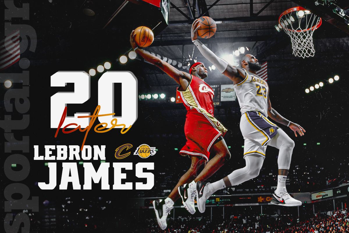 Deja vu – 20 χρόνια μετά: Ο ΛεΜπρόν, την ίδια μέρα, στην ίδια πόλη, έκανε το ίδιο κάρφωμα με τα ίδια παπούτσια