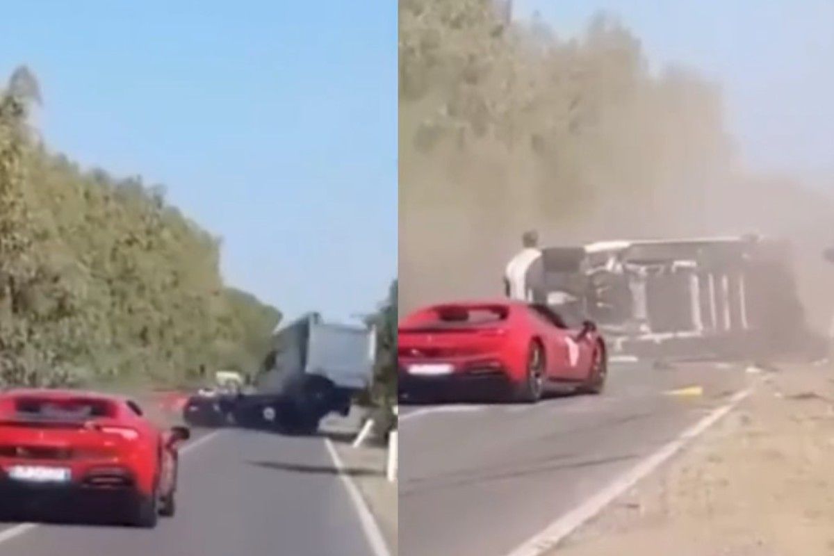 Θρήνος στην Ιταλία: Φεστιβάλ supercar στη Σαρδηνία κατέληξε σε τραγωδία με δύο νεκρούς από τρακάρισμα μίας Ferrari με Lamborghini (vid)