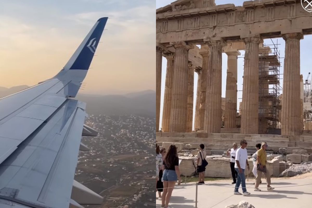 Η Γουέστ Χαμ ενημέρωσε πως έφτασε Αθήνα μέσω… Ακρόπολης (vid)