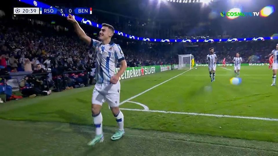 Το… βιολί της η Σοσιεδάδ, 3-0 την Μπενφίκα στο 21′