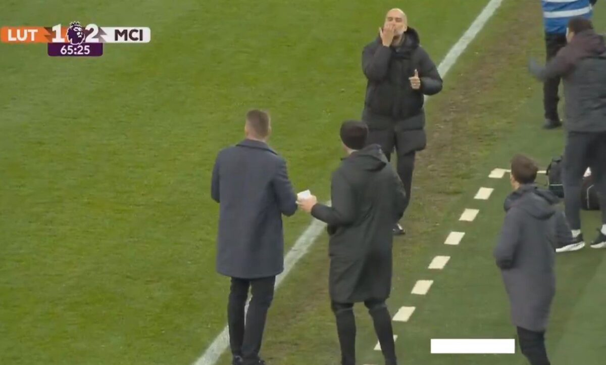 «Σκότωσε» το… θηρίο ο Πεπ: Η Σίτι πέτυχε το γκολ της ανατροπής στην κατά 15 φορές φθηνότερη Λούτον κι έστελνε φιλάκια στον πάγκο των γηπεδούχων (vid)