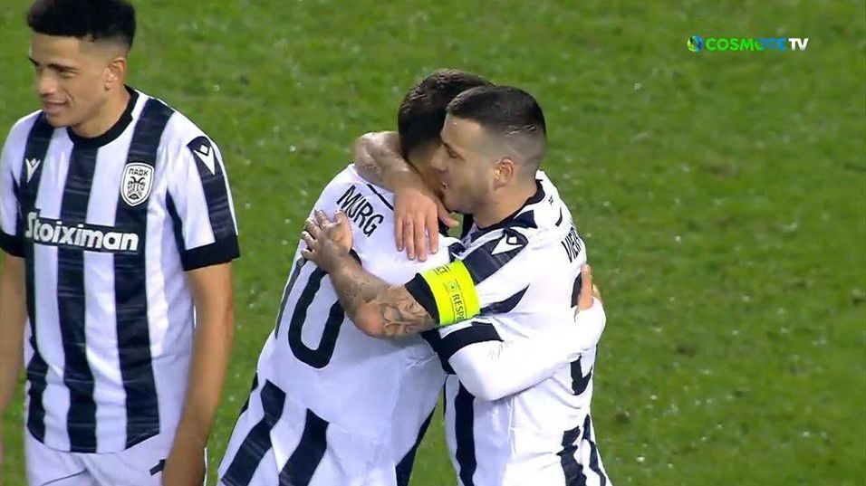 «Πάρτι» για ΠΑΟΚ στο δεύτερο ημίχρονο. 4-1 στο 85′ με τον «κατοστάρη» Μουργκ (vid)