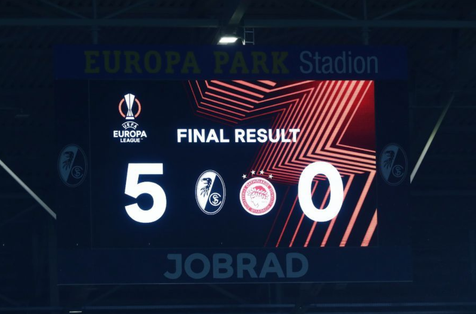 Οι  μεγαλύτερες ευρωπαϊκές ήττες του Ολυμπιακού