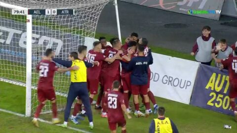 ΑΕΛ – Ατρόμητος: 1-0, ολέθριο λάθος του Μαρκετζάνι, το εκμεταλλεύεται ο Όγκμποε