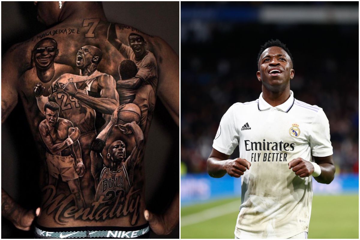 Το νέο εντυπωσιακό tattoo του Βινίσιους έχει… λάθος – Κάτι δεν πάει καλά με την απεικόνιση του Τζόρνταν! (vid)