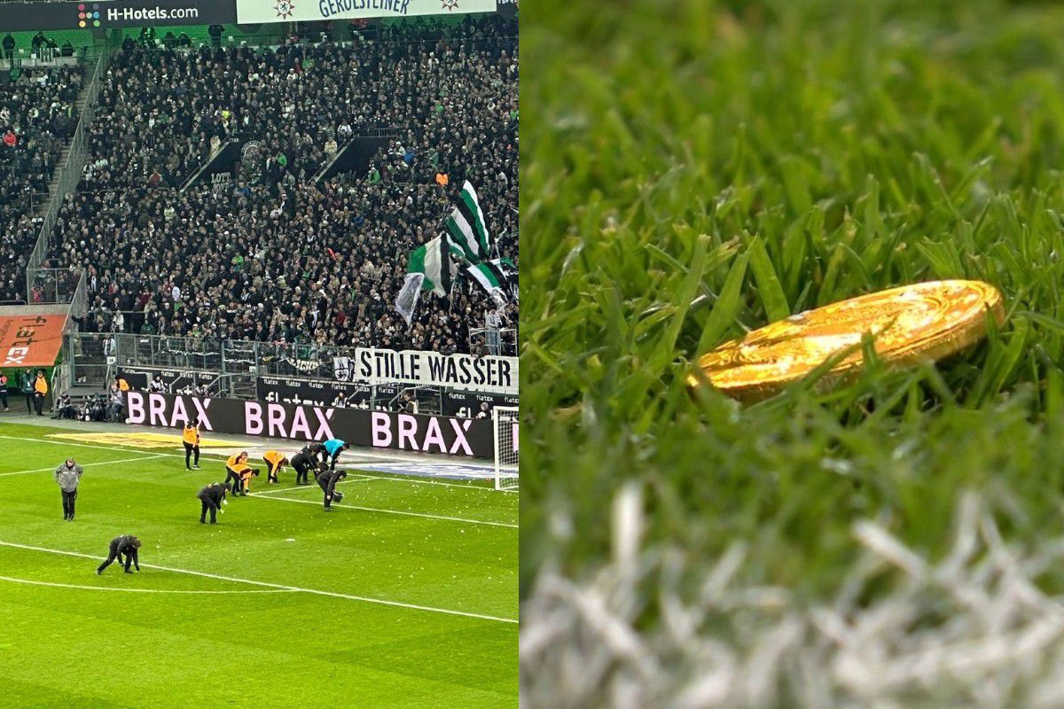 Οργή από τους οπαδούς της Γκλάντμπαχ για τον νέο επενδυτή στη Bundesliga: Διέκοψαν το ματς με τη Βέρντερ πετώντας σοκολατένια κέρματα