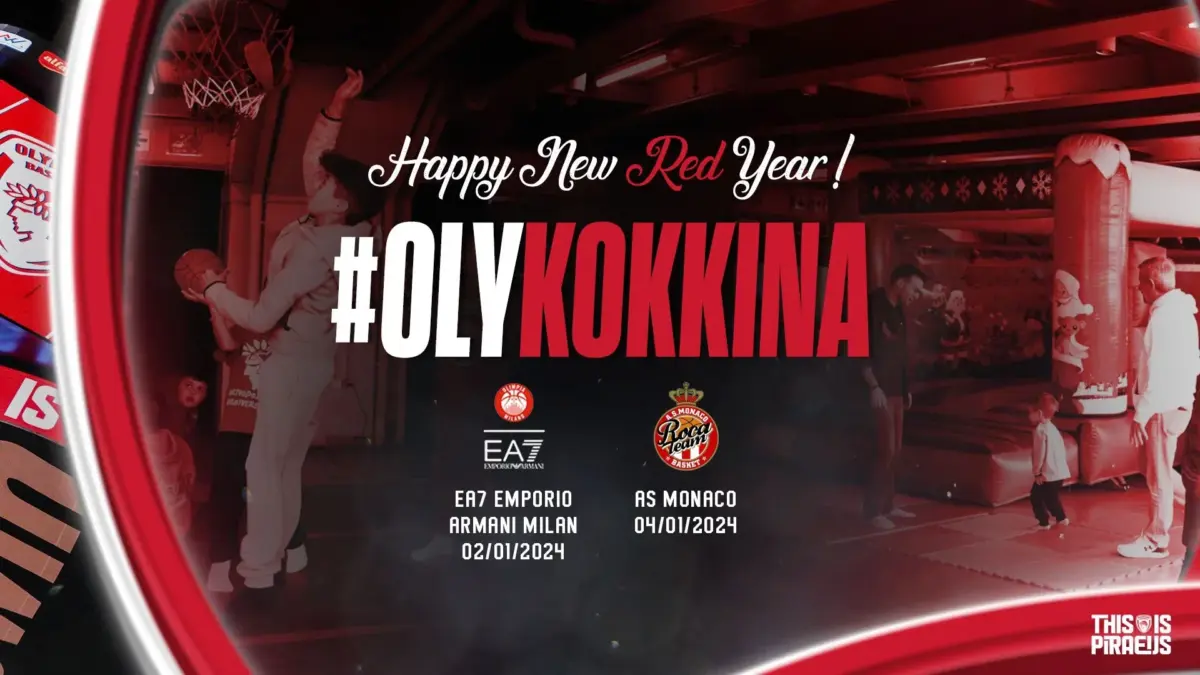 Ολυμπιακός: #OLYKOKKINA και πολλές εκπλήξεις στα ματς με Αρμάνι και Μονακό