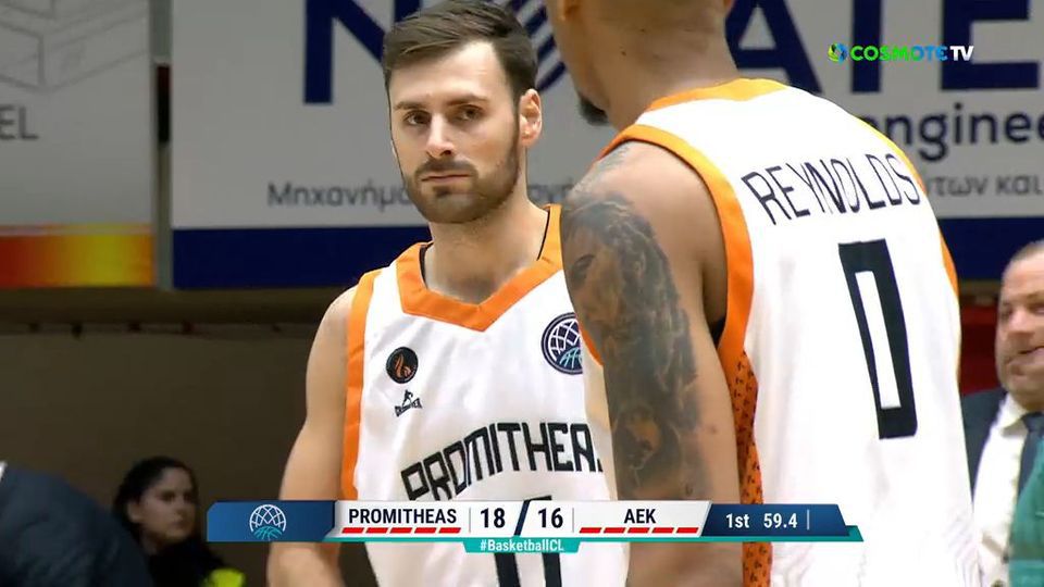 Ντεμπούτο για τον Τζορτζ Πάπας στο BCL με την φανέλα του Προμηθέα