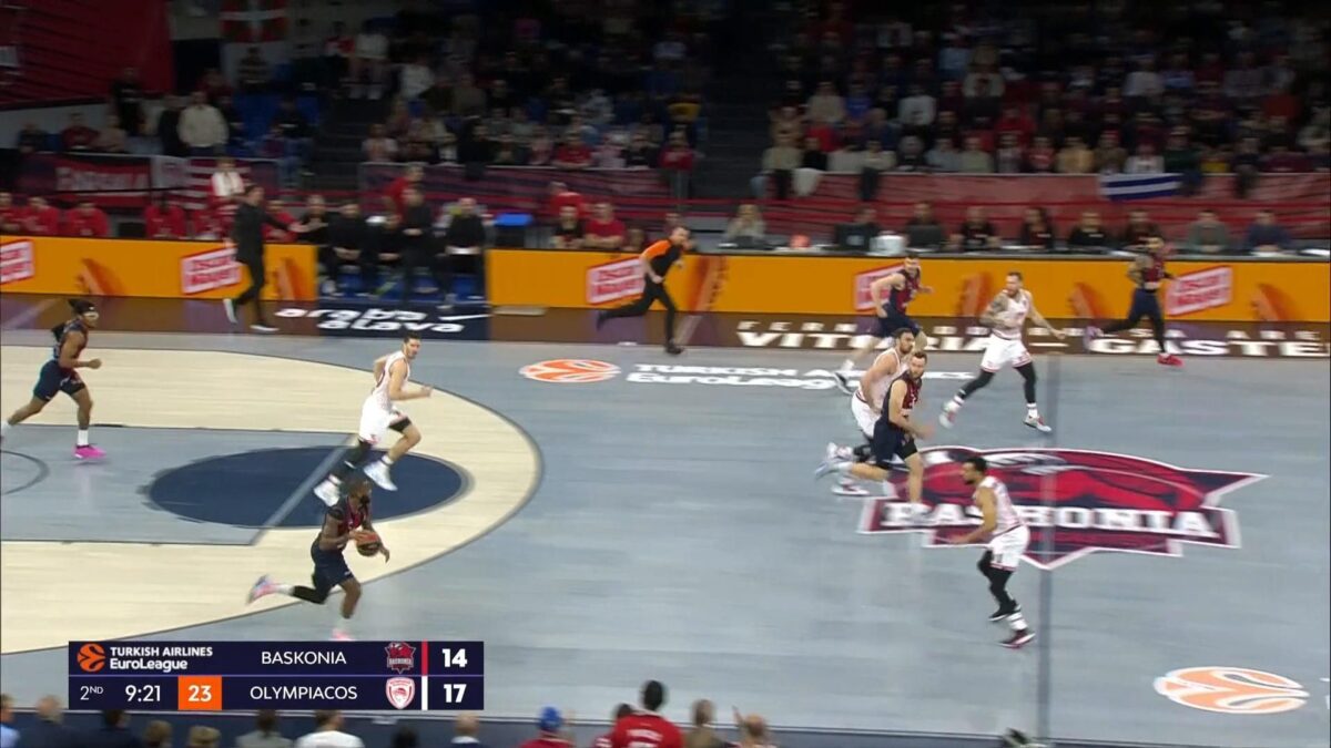 Η καλύτερη εμφάνιση του Πετρούσεφ με τη φανέλα του Ολυμπιακού – Οι 14 πόντοι στην έδρα της Μπασκόνια