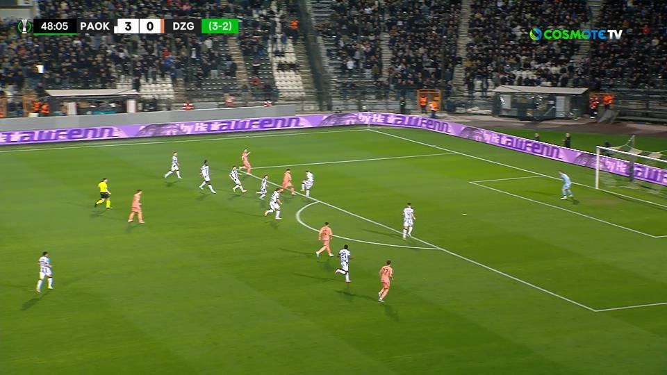 Μείωσε με «ξερό» σουτ του Χότζα η Ντίναμο Ζάγκρεμπ και μπήκε ξανά στο παιχνίδι