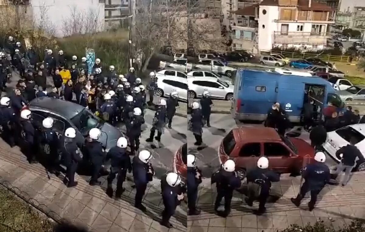 Έξι συλλήψεις οπαδών της ΑΕΚ στη Λαμία για καπνογόνα σε ταράτσα (vid)