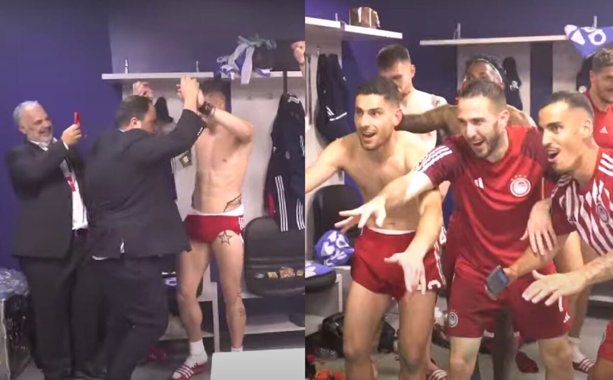 O χαμός στα αποδυτήρια και η αποθέωση Μαρινάκη – Μεντιλίμπαρ: Η παρακάμερα του Φενέρμπαχτσε – Ολυμπιακός (vid)