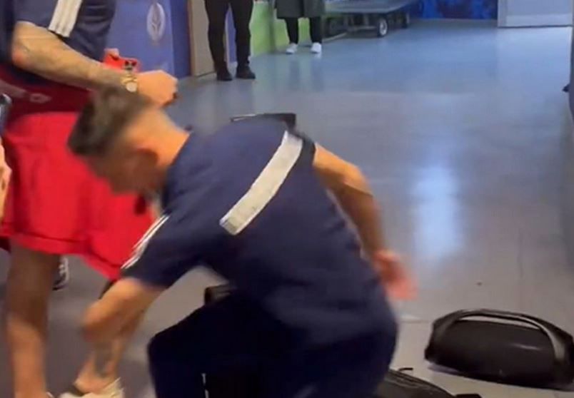 Η απίθανη… ζεμπεκιά του Σωτήρη Αλεξανδρόπουλου στον διάδρομο του «Σουκρού Σαράτσογλου» (vid)