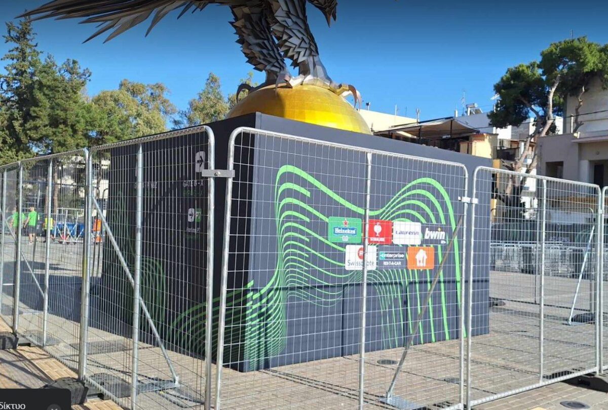 Κάγκελα περιμετρικά του Αετού στην «OPAP Arena» (gallery)