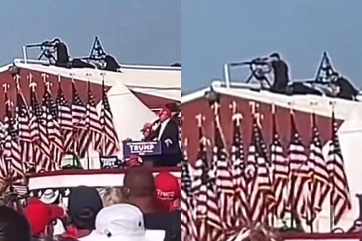 Η στιγμή της απόπειρας δολοφονίας του Ντόναλντ Τραμπ (vid – pics)