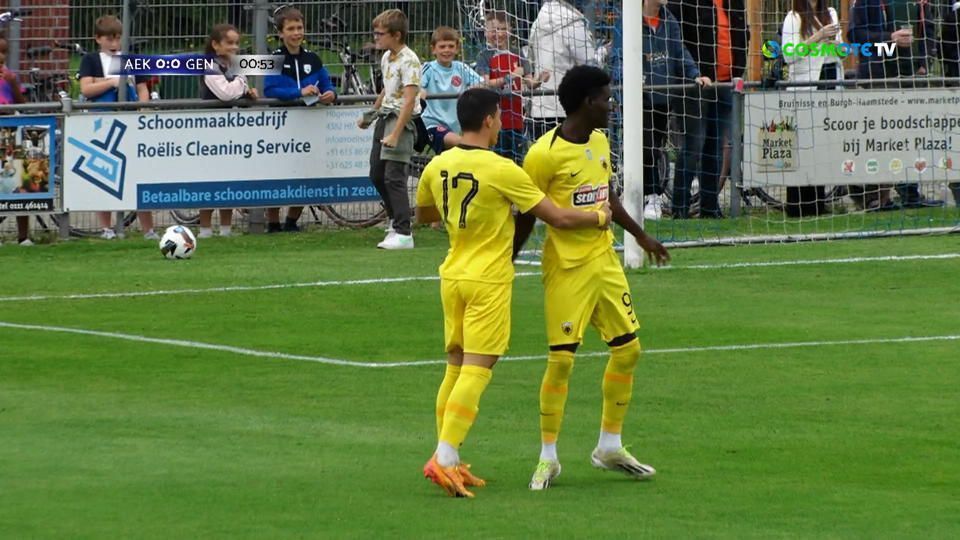 Τα highlights του φιλικού αγώνα ΑΕΚ – Γάνδη 2-2