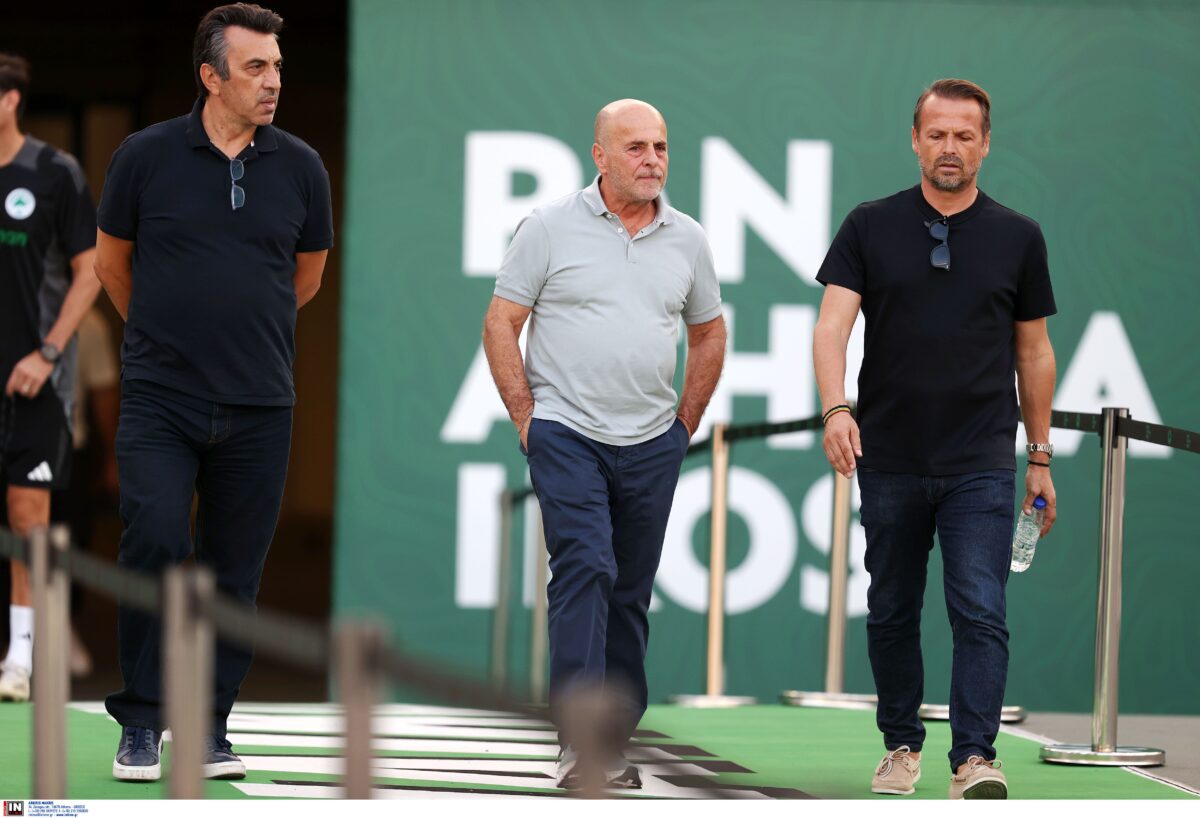 Στο ΟΑΚΑ ο Αλαφούζος πριν τον τελικό με τη Λανς – Χαιρέτησε όλους τους παίκτες (vids+gallery)