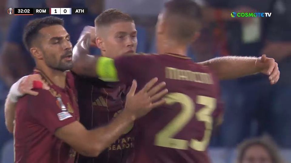 Η Ρόμα με τον Ντόβμπικ άνοιξε το σκορ κόντρα στην Αθλέτικ Μπιλμπάο