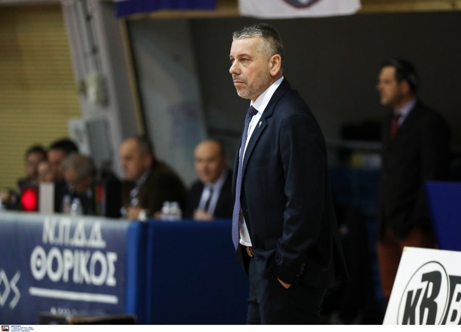 O Ηλίας Παπαθεοδώρου την ώρα του αγώνα