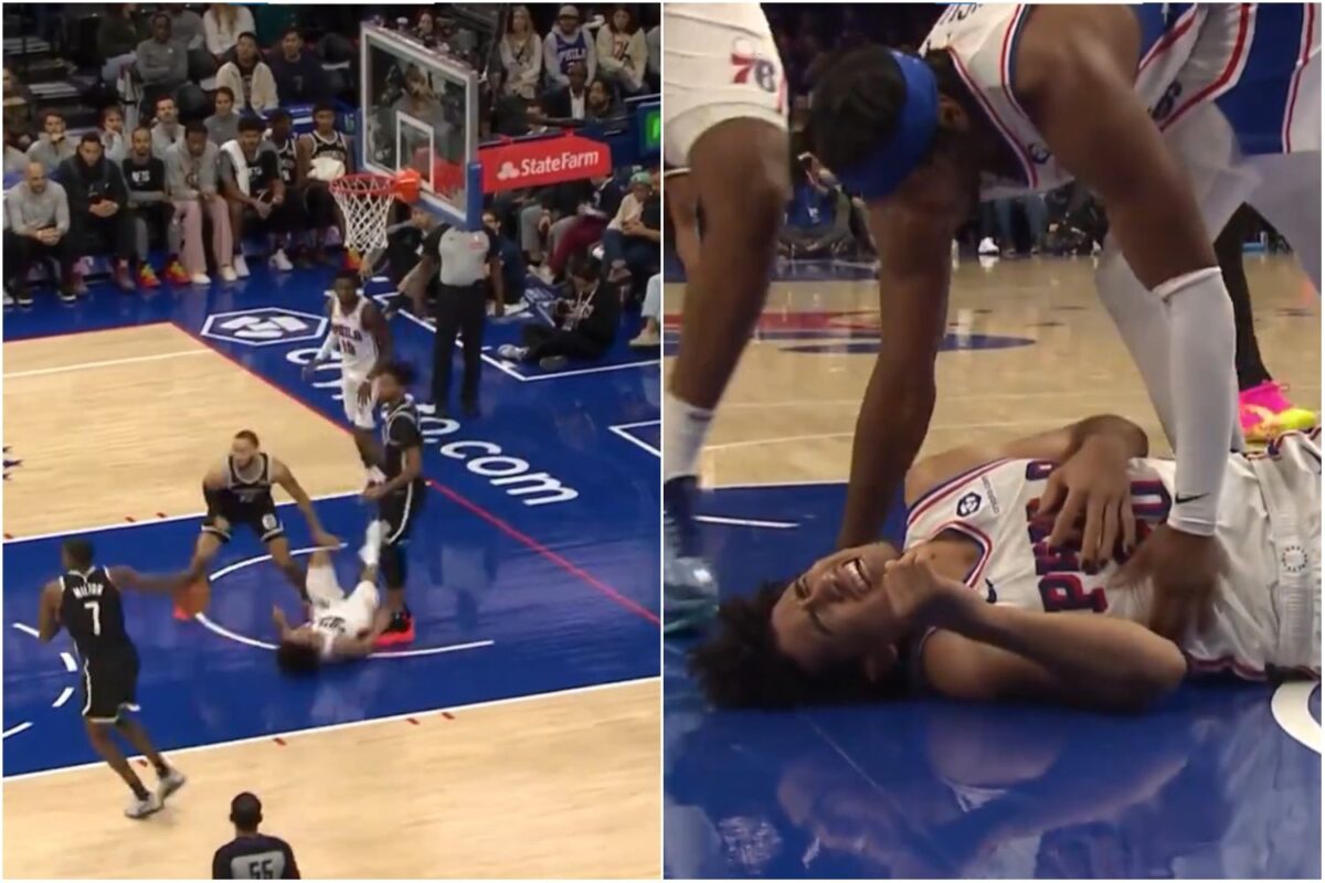 Στο νοσοκομείο ο rookie των Σίξερς, Τζάρεντ ΜακΚέιν, έπειτα από… τρομακτική πτώση στο φιλικό με τους Νετς (vid)
