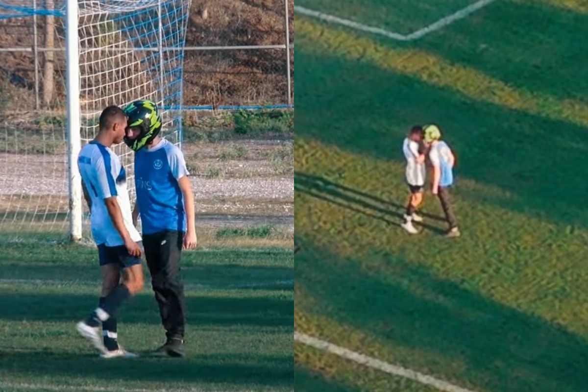 Η στιγμή της... εισβολής στο Εθνικός Πυλαίας - ΜΠΑΜ FC