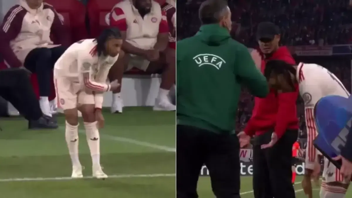 Ο Μάικλ Ολίσε τη στιγμή της αλλαγής του