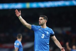 Κωνσταντίνος Κουλιεράκης με τη φανέλα της Εθνικής