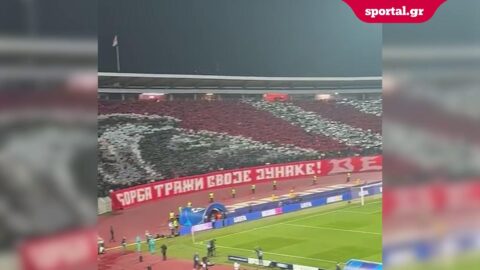 Το εκπληκτικό κορεό των φίλων του Ερυθρού Αστέρα στο ματς με τη Στουτγκάρδη
